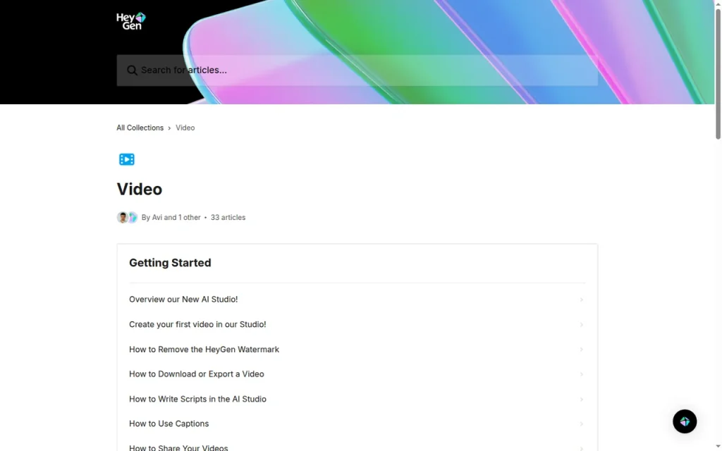 HeyGen features page screenshot showing the product interface