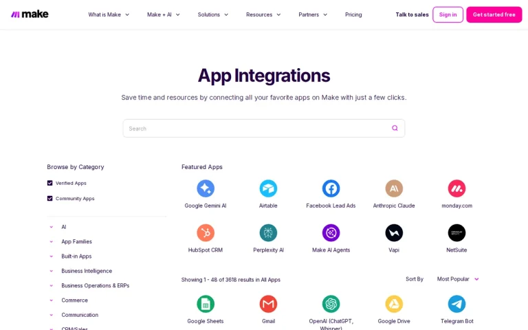 Make features page screenshot showing the product interface