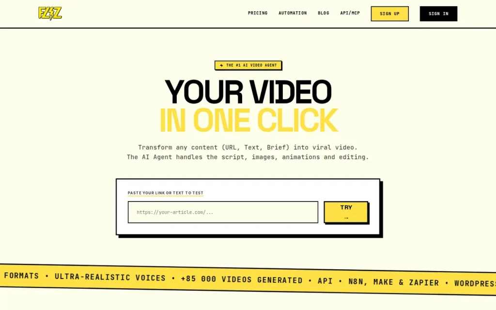Fliz homepage screenshot showing the official landing page